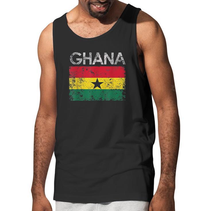 Vintage Ghana Ghanaian Flag Men Tank Top