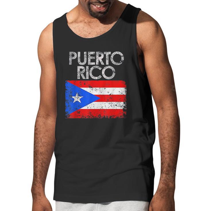 Vintage Puerto Rico Puerto Rican Flag Pride Gift Men Tank Top