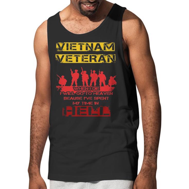 When I Die I Will Go To Heaven Vietnam Veteran Men Tank Top