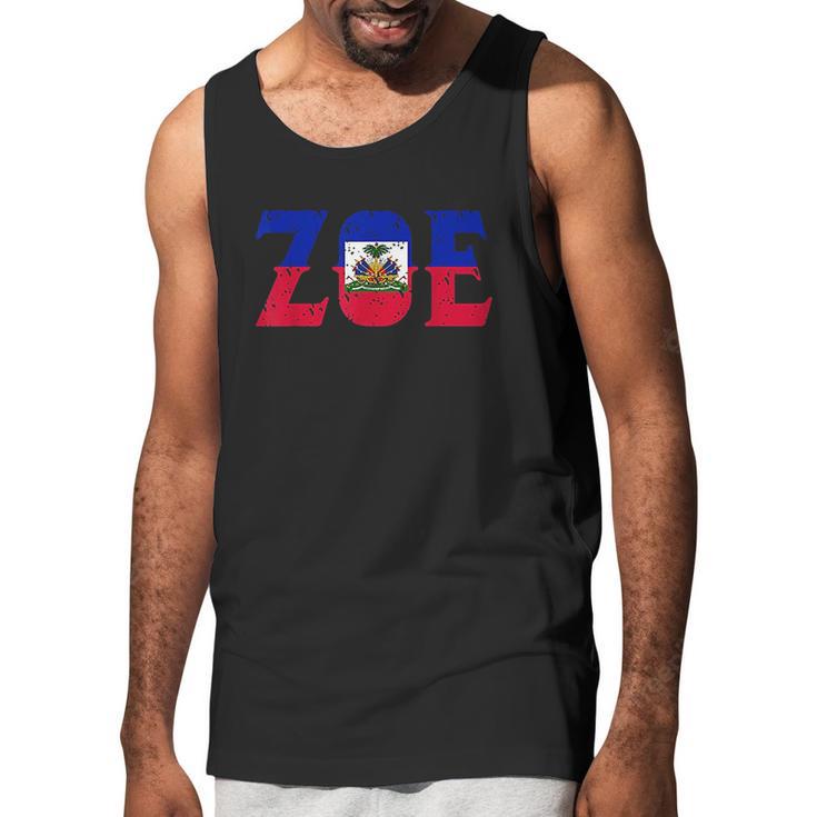 Zoe Haiti Flag Men Tank Top