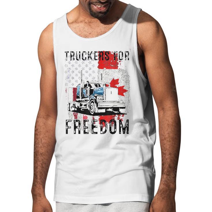 American Flag Canada Flag Freedom Awesome 2022 Gift Men Tank Top