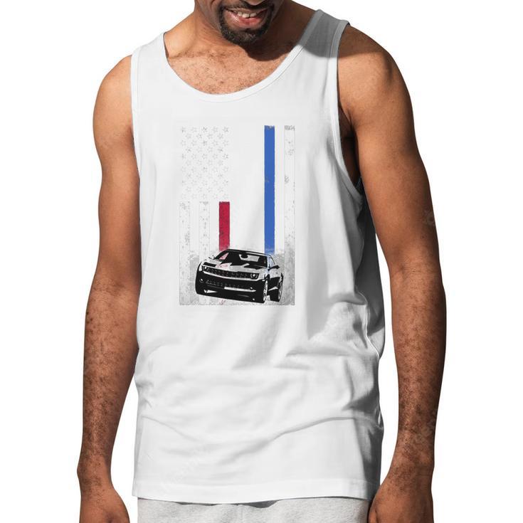 Camaro Lover - American Flag T-Shirt Men Tank Top