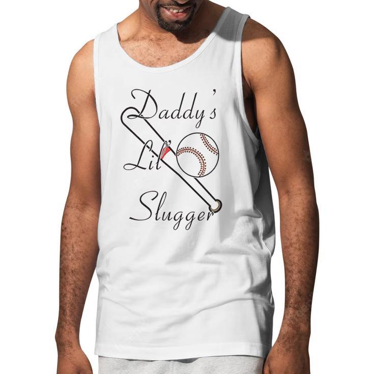 Daddy Lil Slugger Baseball Dad Fathers Day Men Tank Top