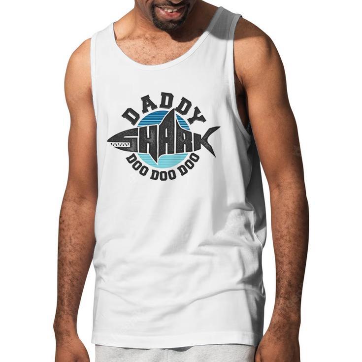 Daddy Shark Graphic Dad Birthday Gifts Men Tank Top