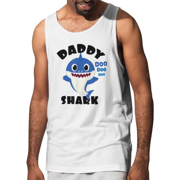 Daddy Shark Gift For Dad Shark Baby Cute Men Tank Top