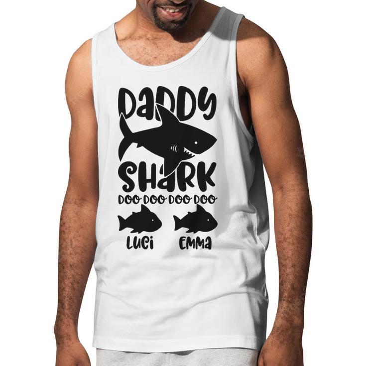 Daddy Shark Name Men Tank Top