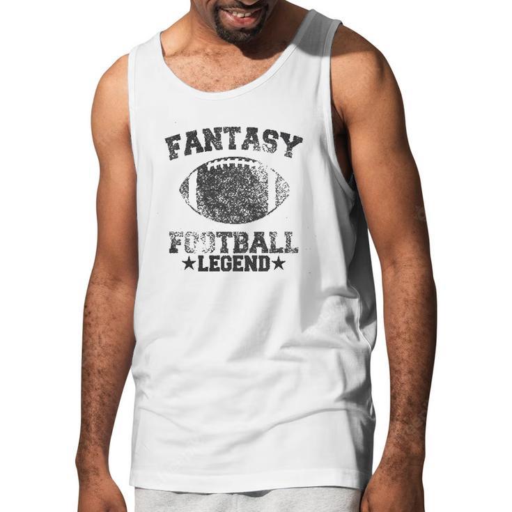 Fantasy Football Legend Funny Season Novelty Graphic Dad Gameday Men Tank Top