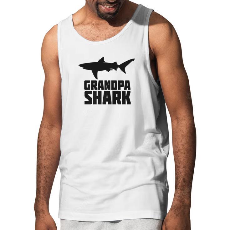 Grandpa Shark Shirt Matching Family Tribe Papa Men Tank Top