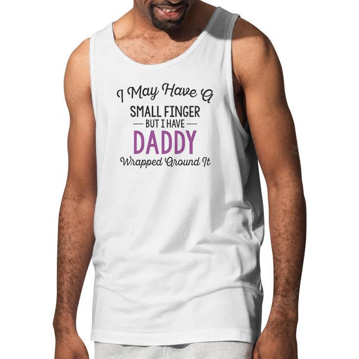 Heart Co Designs Baby Girl Clothes Daddy Wrapped Around Men Tank Top