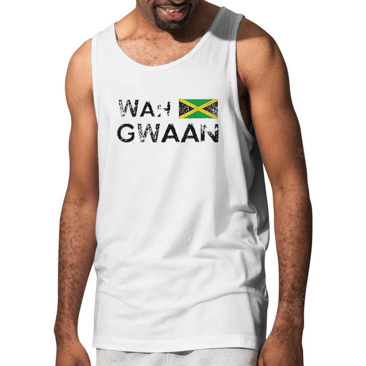 Jamaica Wah Gwaan Flag Jamaican Pride Fan Gift Men Tank Top