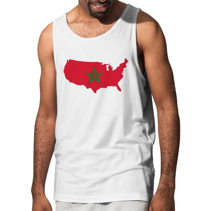 Moorish American T-Shirt America Amexem Moroccan Flag Tee Men Tank Top