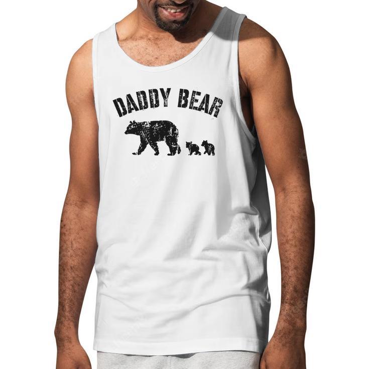 Vintage Daddy Bear With 2 Two Cubs Dad Father Papa T-Shirt Men Tank Top