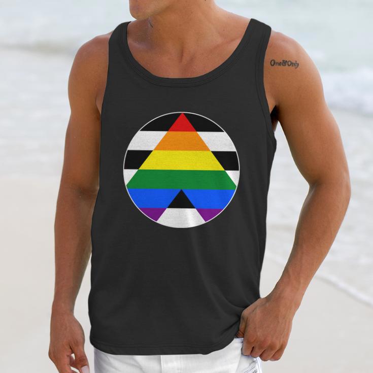 Ally Flag Circle Pyramid Pride Men Tank Top