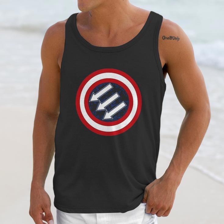 American Iron Front Retro Vintage Symbol Usa Flag Men Tank Top