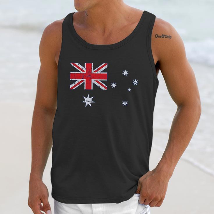 Australian Flag Vintage Style Retro Australia Flag Men Tank Top