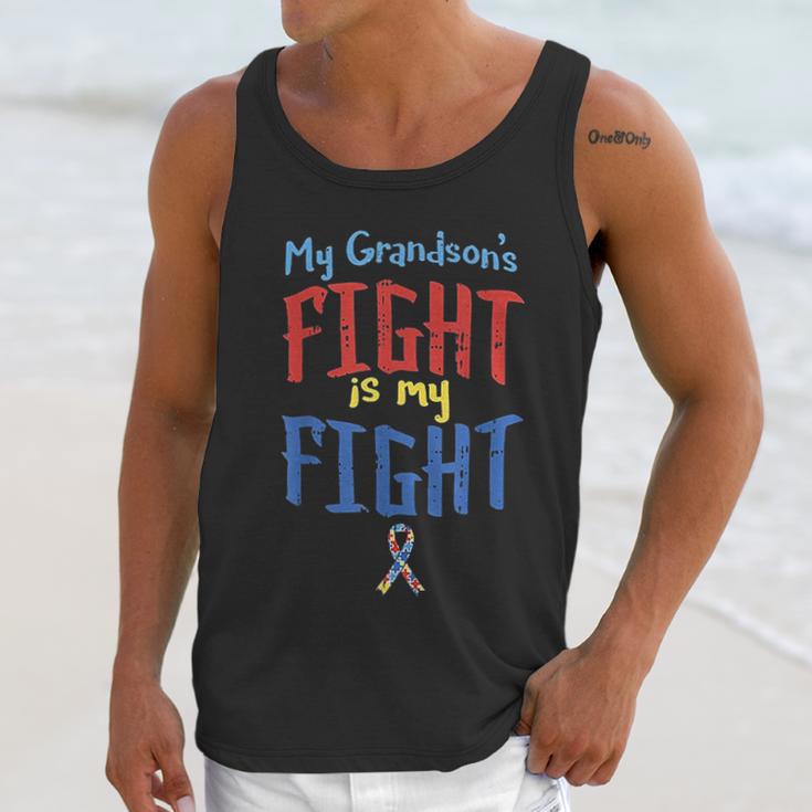 Autistic Grandsons Fight Grandparent Men Tank Top