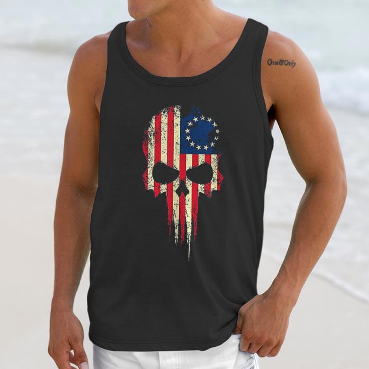 Betsy Ross Flag American Usa Patriotic Proud Democrat Gift Men Tank Top