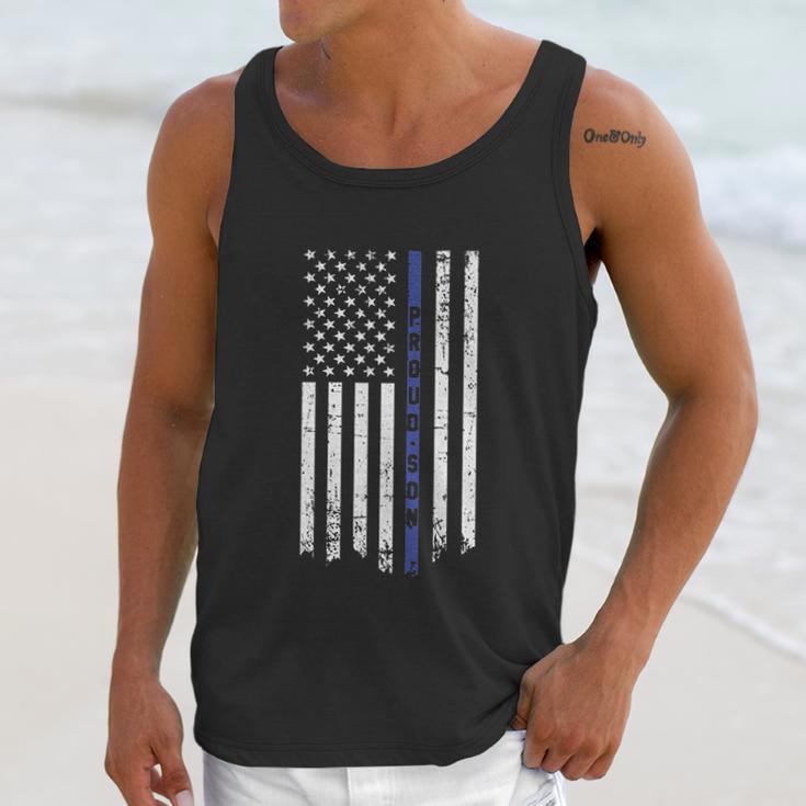 Big Boys Proud Son Thin Blue Line Flag Youth Men Tank Top