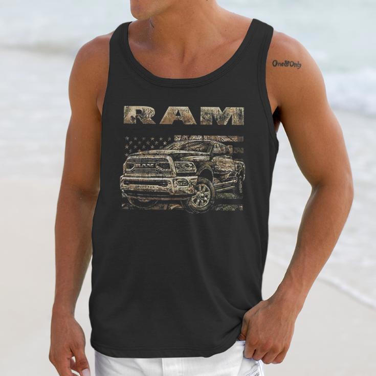 Buck Wear Ram 18 Camo Flag 5 Oz Range Men Tank Top