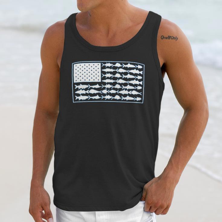 Columbia Pfg Americana Saltwater Fish Flag Men Tank Top