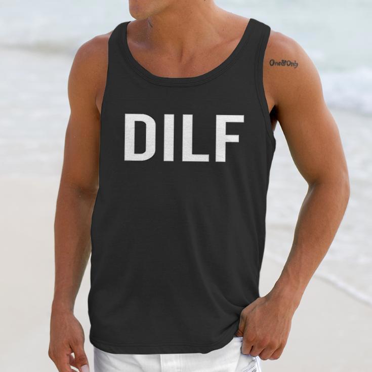 Comical Dilf Funny Dad Gift Husband Men Tank Top