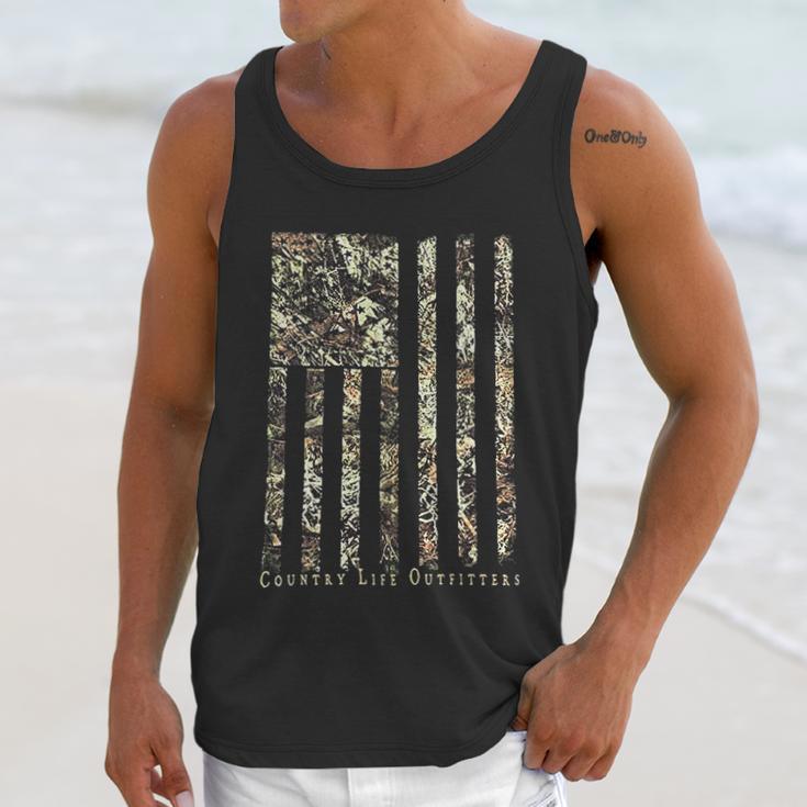 Country Life Outfitters Camo American Flag Men Tank Top