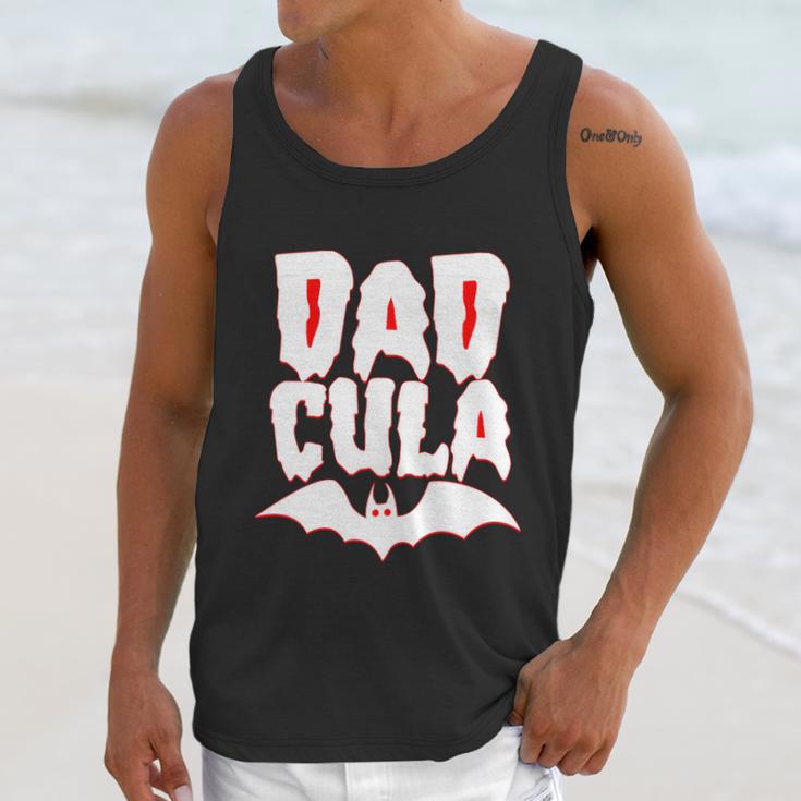 Cute Halloween Funny Halloween Day Dadcula Dracula Men Tank Top