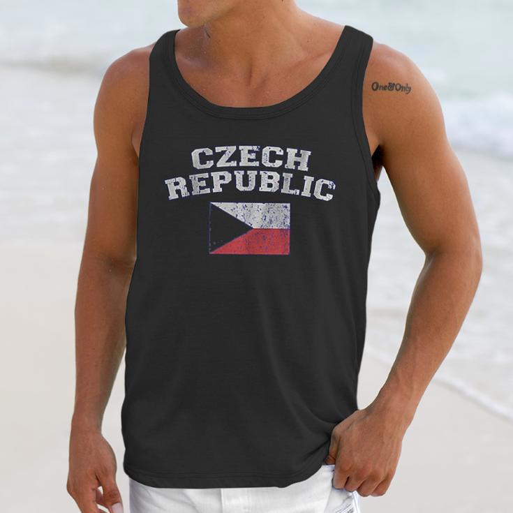 Czech Republic Flag Men Tank Top