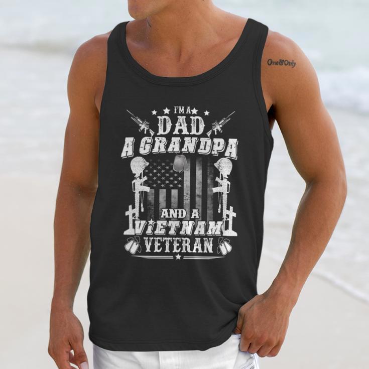 Im A Dad A Grandpa And Vietnam Veteran Graphic Design Printed Casual Daily Basic Men Tank Top