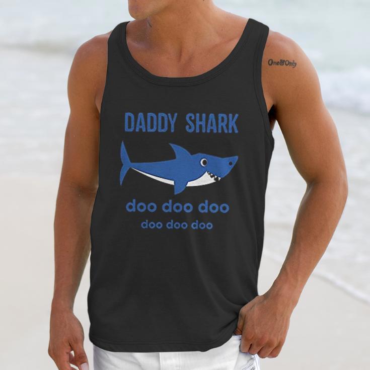 Daddy Shark And Baby Shark Dad Birthday Gifts Men Tank Top