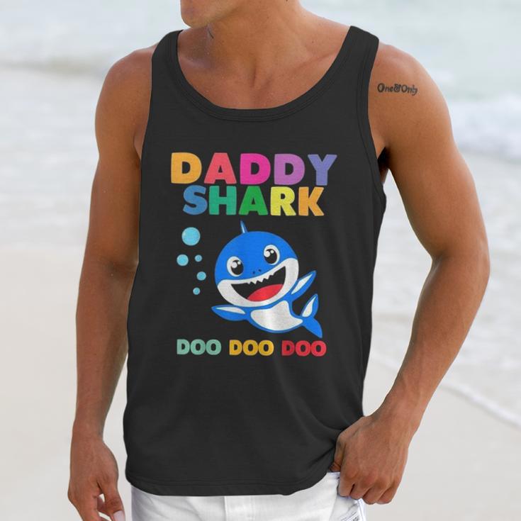 Daddy Shark Cute Fathers Gift Dad Birthday Gifts Men Tank Top