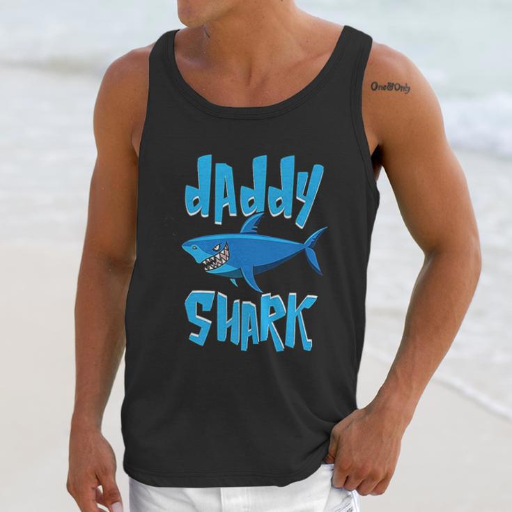 Daddy Shark Cute Papa Loves Sharks Men Tank Top