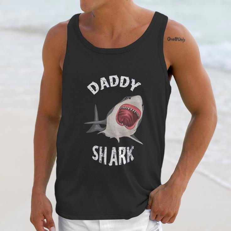 Daddy Shark In Danger Dad Birthday Gifts Men Tank Top