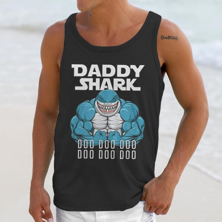 Daddy Shark Funny Cool Dad Men Tank Top