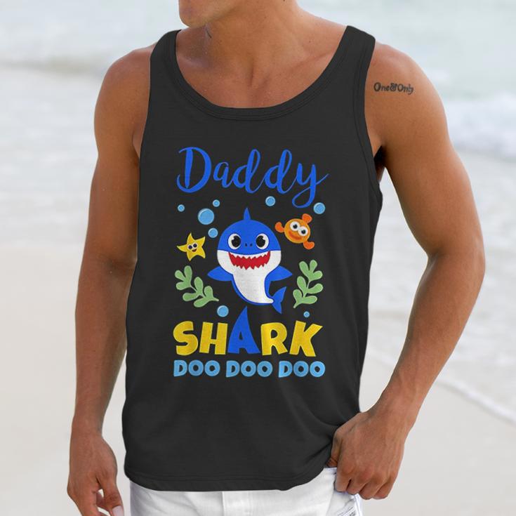 Daddy Shark Gift Cute Baby Shark Men Tank Top