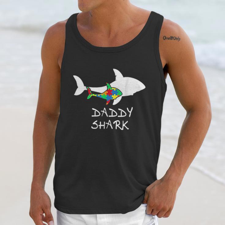 Daddy Shark Puzzle Dad Birthday Gifts Men Tank Top