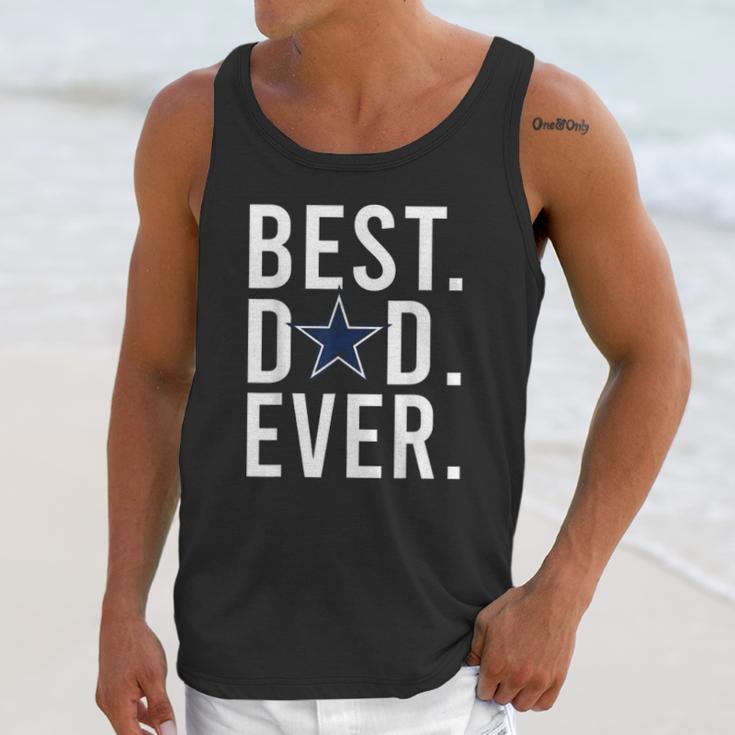 Mens Dallas Fan Cow Boys Best Dad Ever Fathers Day Gift Men Tank Top