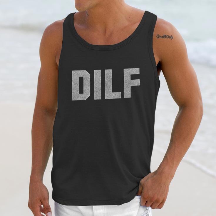 Dilf Handsome Hot Dad Fars Day Funny Crewneck Men Tank Top