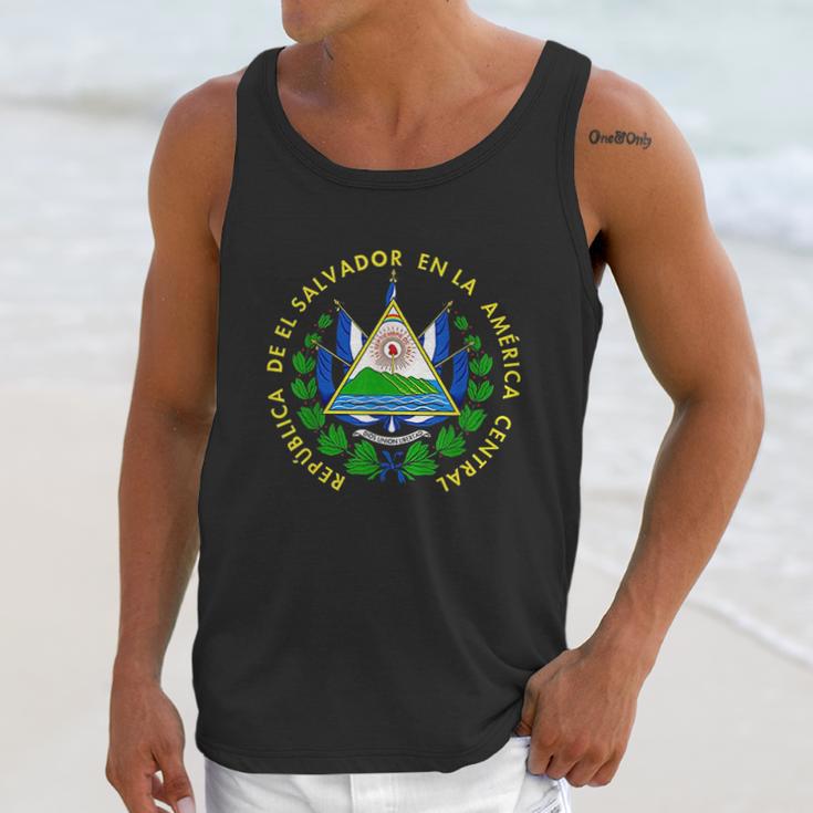 El Salvador Flag El Salvador Emblem Design Salvadoran Men Tank Top