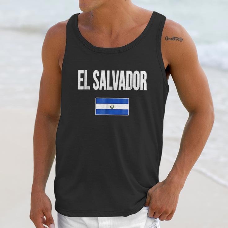 El Salvador Salvadorian Flag Men Tank Top