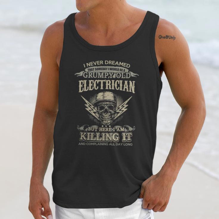 Electrician Man - Electrician Dad - Electrician - Lineman - Electric - Electricity - Electrician T-Shirts - Electrician Shirt - Funny Electrician Shirts - Lineman T-Shirts Men Tank Top