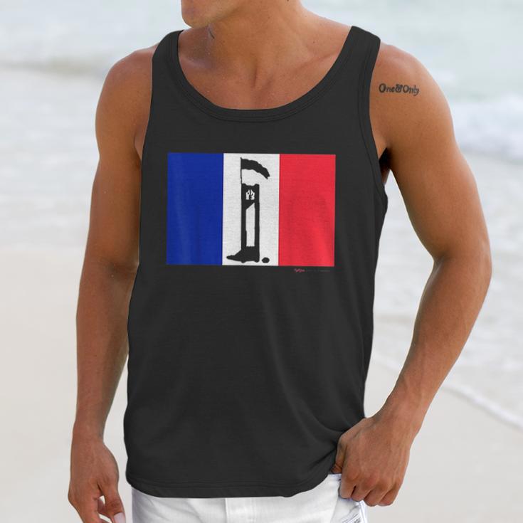 French Flag Guillotine France Paris Bastille Day Men Tank Top