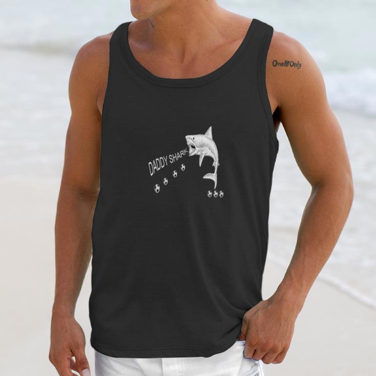 Funny Daddy Shark Cool Shark Shirt Men Tank Top