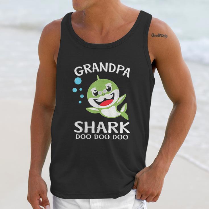 Grandpa Shark Funny Fathers Day Men Tank Top