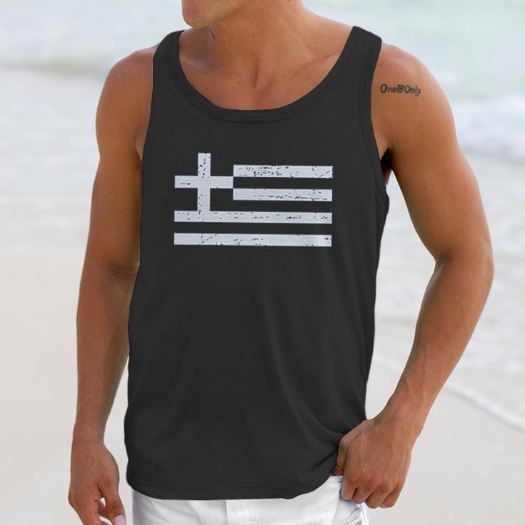 Greece Flag Vintage Style Retro Men Tank Top