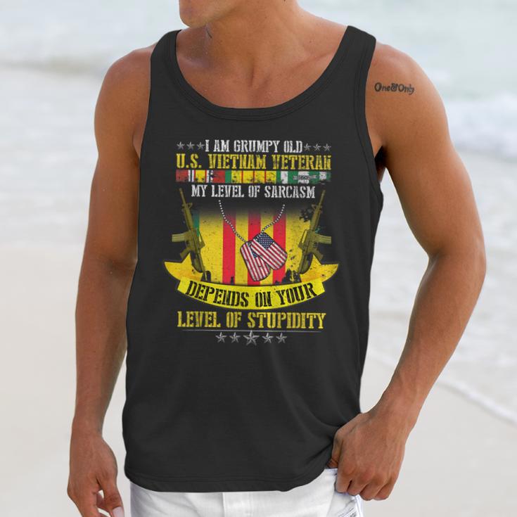 Grumpy Old Vietnam Veteran| Us Veterans Day Men Tank Top