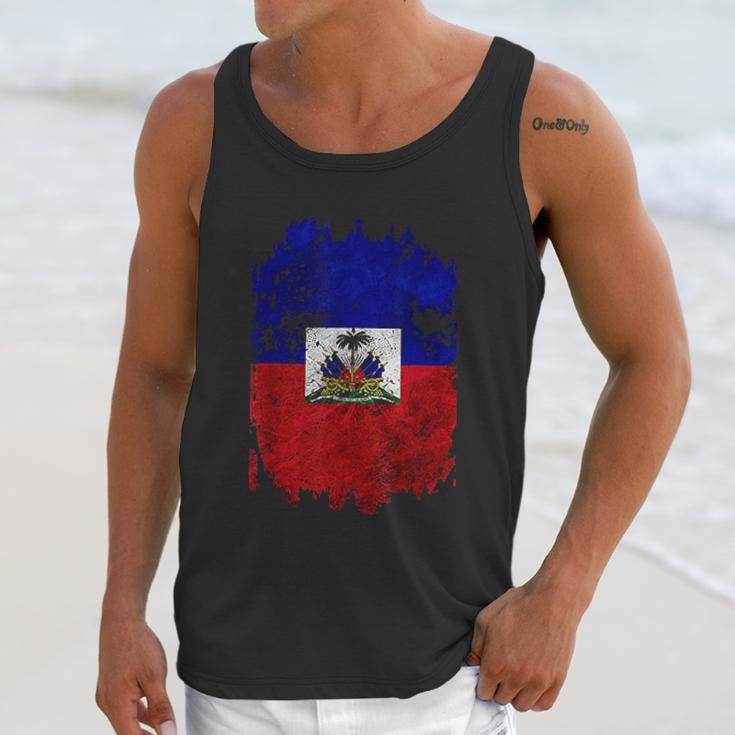 Haitian Flag Nou La Zoe Pound Cool Gift Haiti Men Tank Top