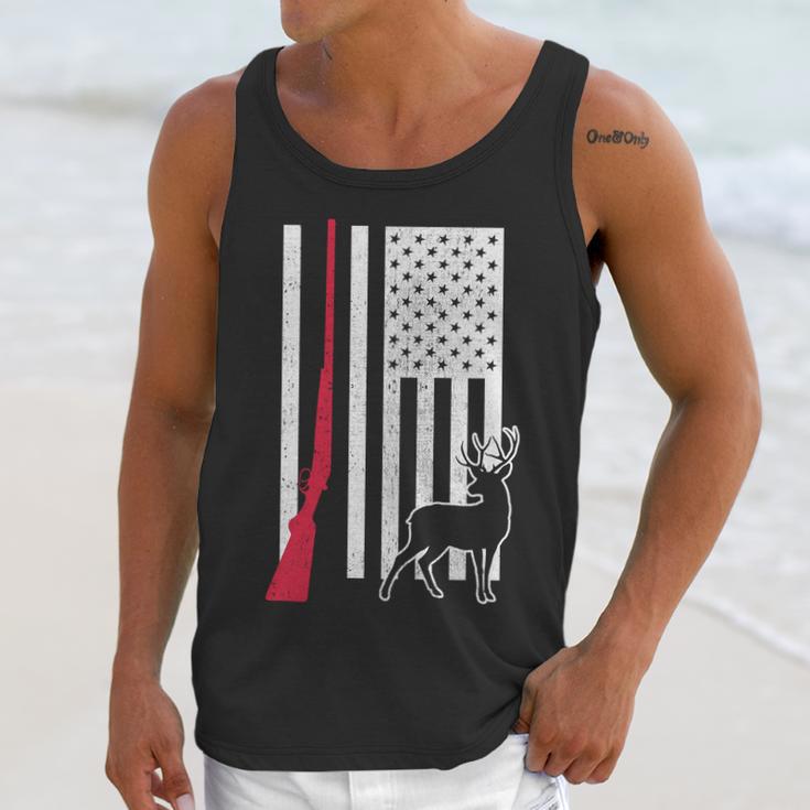 Hunting Deer Rifle Flag Men Tank Top