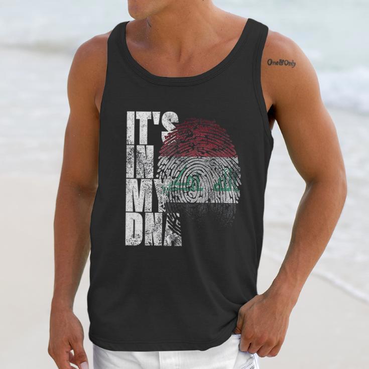 Its In My Dna Iraqi Islamic Persian Gifts Iraq Flag Men Tank Top