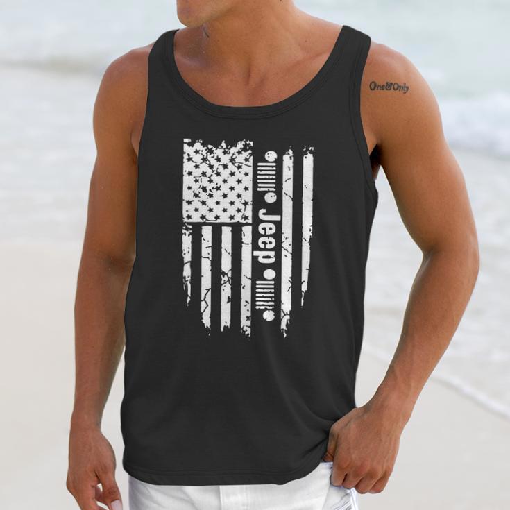 Jeep American Flag Men Tank Top